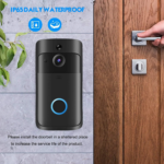 ⁦جرس باب لاسلكي بكاميرا يعمل بالواي فاي مع صوت ثنائي الاتجاه لامان المنزل⁩ - الصورة ⁦3⁩