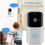⁦جرس باب لاسلكي بكاميرا يعمل بالواي فاي مع صوت ثنائي الاتجاه لامان المنزل⁩ - الصورة ⁦9⁩
