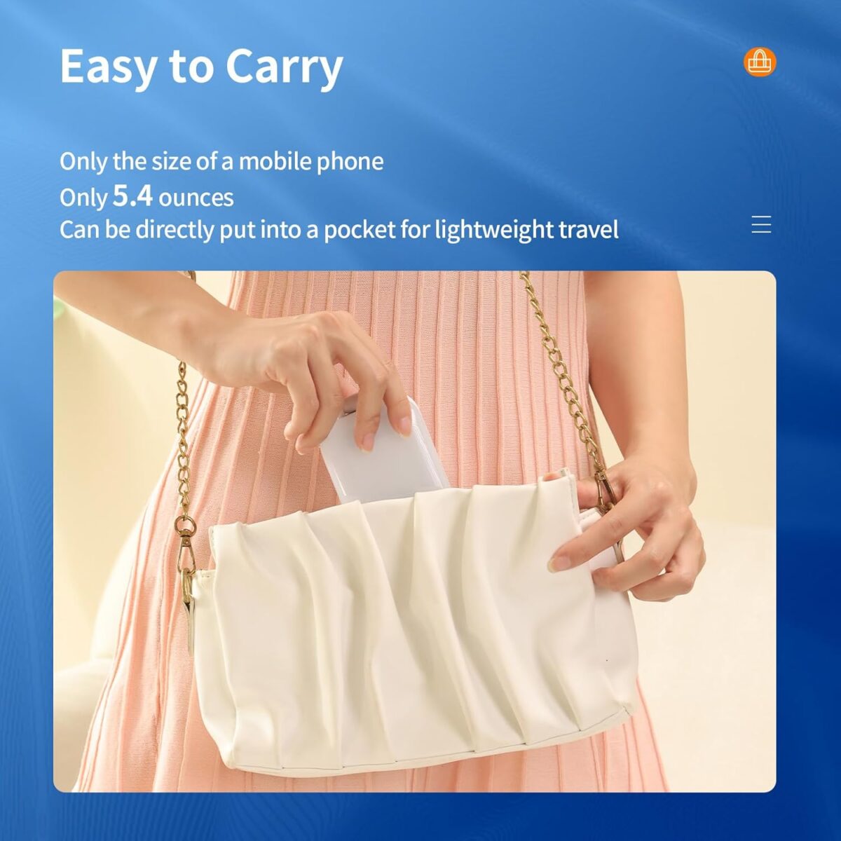 ⁦حامل موبايل 2 *1 مع رينج لايت باضاءة ار جي بي قابل للطي⁩ - الصورة ⁦6⁩