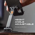 ⁦حامل موبايل وتابلت محمول يدور 360 درجة  للتحكم في زواية الرؤية وقابل للطي والتعديل⁩ - الصورة ⁦9⁩