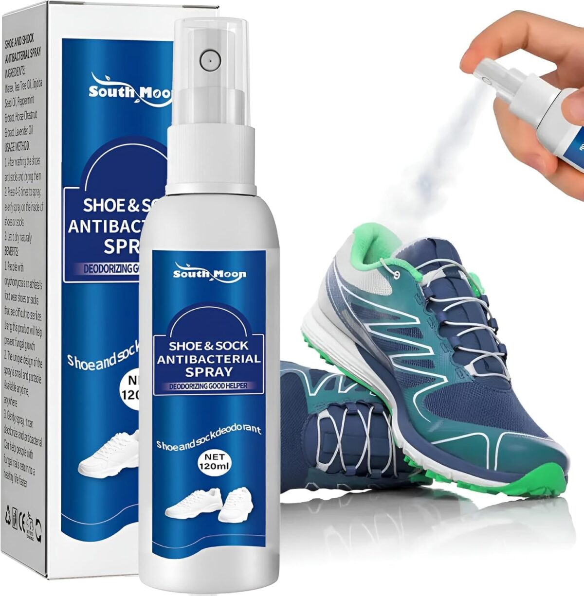 ⁦سبراي معطر للاحذية والشرابات مضاد للتعرق والبكتيريا 120 مل⁩ - الصورة ⁦6⁩