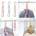 ⁦شماعة ملابس مزدوجة لتعليق قطع متعددة من الملابس وتوفير المساحة⁩ - الصورة ⁦4⁩