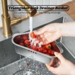 ⁦صفاية لزواية حوض المطبخ من الاستانلس ستيل لتصفية بواقي الطعام⁩ - الصورة ⁦2⁩