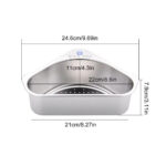 ⁦صفاية لزواية حوض المطبخ من الاستانلس ستيل لتصفية بواقي الطعام⁩ - الصورة ⁦5⁩