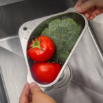 ⁦صفاية لزواية حوض المطبخ من الاستانلس ستيل لتصفية بواقي الطعام⁩ - الصورة ⁦10⁩