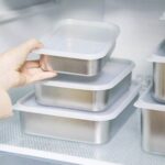 طقم علب ثلاجة ستانلس ستيل 3 قطع بمقاسات مختلفة بغطاء محكم الغلق لحفظ الطعام