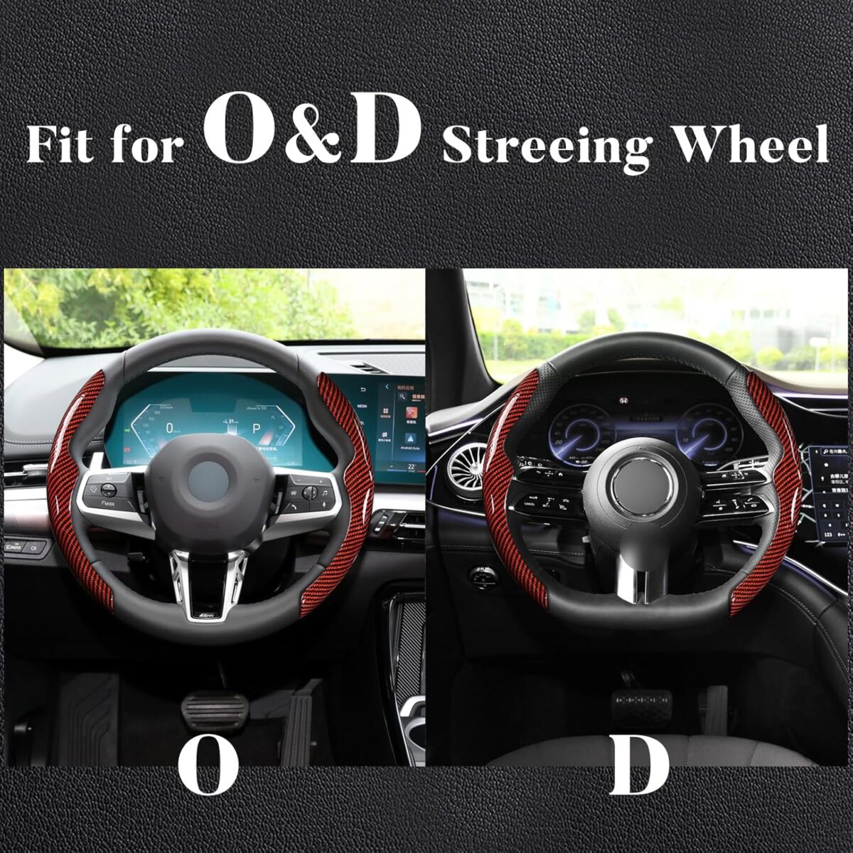 ⁦غطاء دريكسيون كاربون فايبر قطعتين - حماية مثالية وراحة أثناء القيادة⁩ - الصورة ⁦4⁩