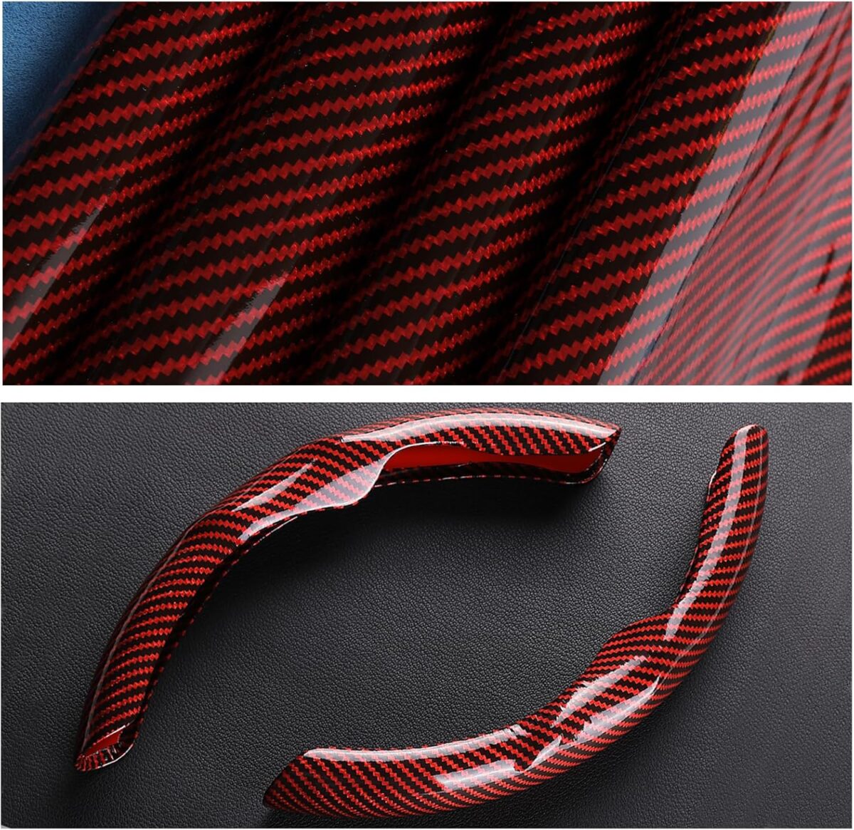 ⁦غطاء دريكسيون كاربون فايبر قطعتين - حماية مثالية وراحة أثناء القيادة⁩ - الصورة ⁦6⁩