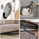 فرشة تنظيف مرنة قابلة للطي لتسهيل تنظيف فتحات وصرف الغسالة - الصورة 5