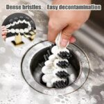 ⁦فرشة تنظيف مرنة قابلة للطي لتنظيف زوايا حوض المطبخ والحمام⁩ - الصورة ⁦3⁩