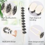 ⁦فرشة تنظيف مرنة قابلة للطي لتنظيف زوايا حوض المطبخ والحمام⁩ - الصورة ⁦4⁩