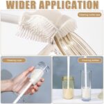 ⁦فرشة سيليكون بمقبض طويل  لتنظيف زجاجات المياه وببرونات الاطفال⁩ - الصورة ⁦4⁩