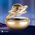 فواحة لتابلوه السيارة على شكل كرة بلورية مزدوجة الحلقات تعمل بالطاقة الشمسية