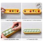 ⁦قالب كور ثلج مكونة من 6 قوالب مع غطاء سيليكون للمشروبات المثلجة⁩ - الصورة ⁦5⁩