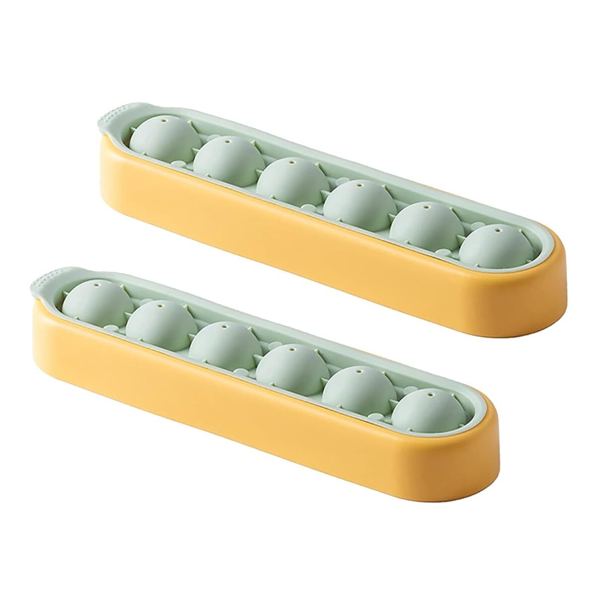 ⁦قالب كور ثلج مكونة من 6 قوالب مع غطاء سيليكون للمشروبات المثلجة⁩ - الصورة ⁦7⁩