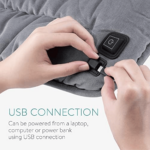 ⁦مدفأة  مبطنة لمقعد كرسي السيارة 5 فولت ب يو اس بي للشحن⁩ - الصورة ⁦4⁩