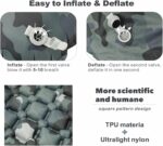 ⁦مرتبة هوائية محمولة قابلة للطي للرحلات والتخييم 2 متر⁩ - الصورة ⁦2⁩