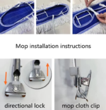 ⁦مساحة باركية وأرضيات مسطحة بتدور 360 درجة لتنظيف سهل وسريع⁩ - الصورة ⁦8⁩