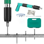 مسدس مسامير لاسلكلي يدوي مضاد للضوضاء مع 25 مسمار لاعمال النجارة وصيانة المنزل