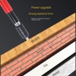 ⁦مسدس مسامير لاسلكلي يدوي مضاد للضوضاء مع 25 مسمار لاعمال النجارة وصيانة المنزل⁩ - الصورة ⁦7⁩