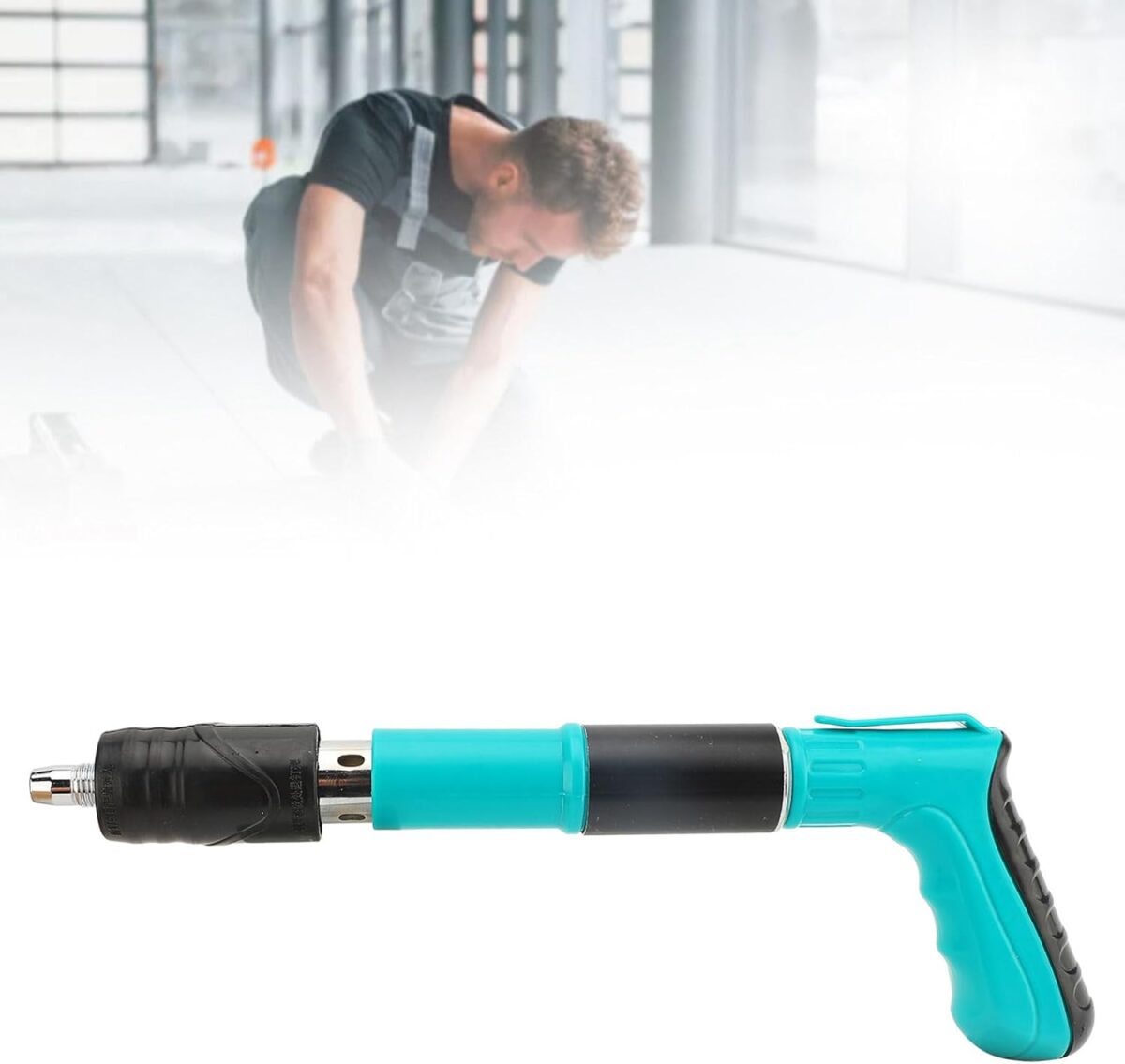 ⁦مسدس مسامير لاسلكلي يدوي مضاد للضوضاء مع 25 مسمار لاعمال النجارة وصيانة المنزل⁩ - الصورة ⁦3⁩