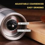 ⁦مطحنة فلفل اسود وتوابل يدوية 2 في 1مزودجة الرأس⁩ - الصورة ⁦7⁩