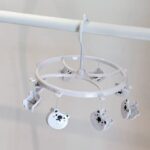 ⁦منشر حمام ميني ب 8 مشابك شكل باندا لتجفيف الشرابات والملابس الداخلية⁩ - الصورة ⁦5⁩