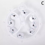 ⁦منشر حمام ميني ب 8 مشابك شكل باندا لتجفيف الشرابات والملابس الداخلية⁩ - الصورة ⁦3⁩