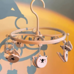 ⁦منشر حمام ميني ب 8 مشابك شكل باندا لتجفيف الشرابات والملابس الداخلية⁩ - الصورة ⁦4⁩