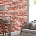 ورق حائط ثري دي لاصق 30 * 60 سم علي شكل طوب حجري بديل الدهانات