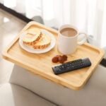 ترابيزة خشب ميني تثبت علي ذراع الكنبة بمشبك قابل للطي لتقديم وتناول الفطار - الصورة 2