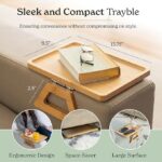 ترابيزة خشب ميني تثبت علي ذراع الكنبة بمشبك قابل للطي لتقديم وتناول الفطار - الصورة 5