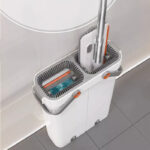 ⁦جردل موب مزدوج 12 لتر لتنظيف الارضيات مع مساحة دوارة 360 درجة⁩ - الصورة ⁦2⁩