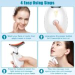 ⁦جهاز تدليك البشرة والرقبة للحماية من التجاعيد ب 3 اوضاع مختلفة -يعمل بالشحن⁩ - الصورة ⁦3⁩