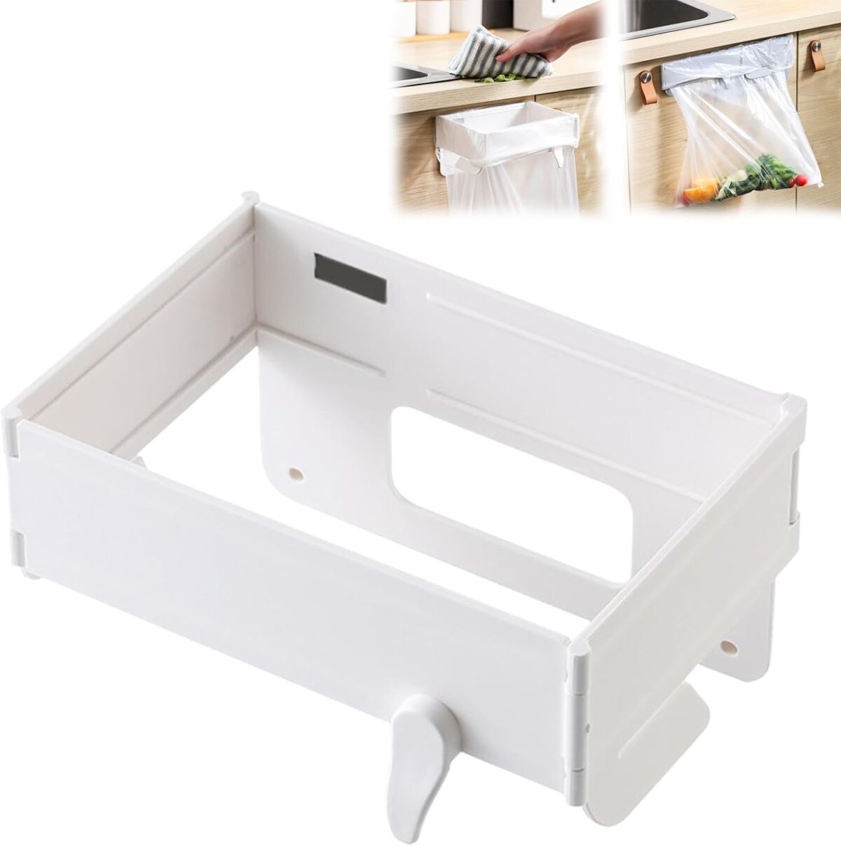 ⁦حامل اكياس قمامة من البلاستيك معلق قابل للطي⁩ - الصورة ⁦9⁩