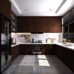 ⁦رول استيكر لاصق بتصميم خشبي مقاس 45 × 200 سم لتجديد وتزيين أسطح المطبخ والتربيزات⁩ - الصورة ⁦3⁩