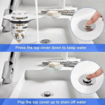 ⁦سدادة ومصفاة لأحواض المطبخ والحمام والبانيو⁩ - الصورة ⁦3⁩