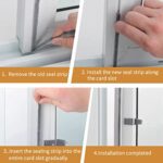 ⁦شريط عازل ذاتي اللاصق مزود بشعيرات لمنع وتسريب الغبار _ 5 متر⁩ - الصورة ⁦4⁩