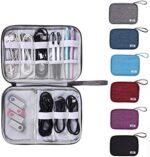 شنطة ومنظم وتربروف للاسلاك والكابلات والشواحن والباوربانك بيد لسهولة الحمل