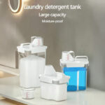 ⁦علبة تخزين مسحوق  الغسيل 1800 ملي مع كوب معياري محكم الغلق⁩ - الصورة ⁦5⁩