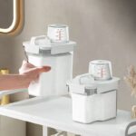 ⁦علبة تخزين مسحوق  الغسيل 1800 ملي مع كوب معياري محكم الغلق⁩ - الصورة ⁦7⁩