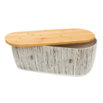 ⁦عياشة بامبو بغطاء خشبي محكم الغلق  لحفظ وتخزين المخبوزات⁩ - الصورة ⁦10⁩