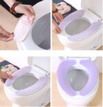 ⁦غطاء تواليت مبطن قابل للصق والازالة - قطعتين⁩ - الصورة ⁦3⁩