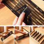 ⁦فاصل ادراج بلاستيك متعدد الاستخدامات قابل للتمدد⁩ - الصورة ⁦5⁩