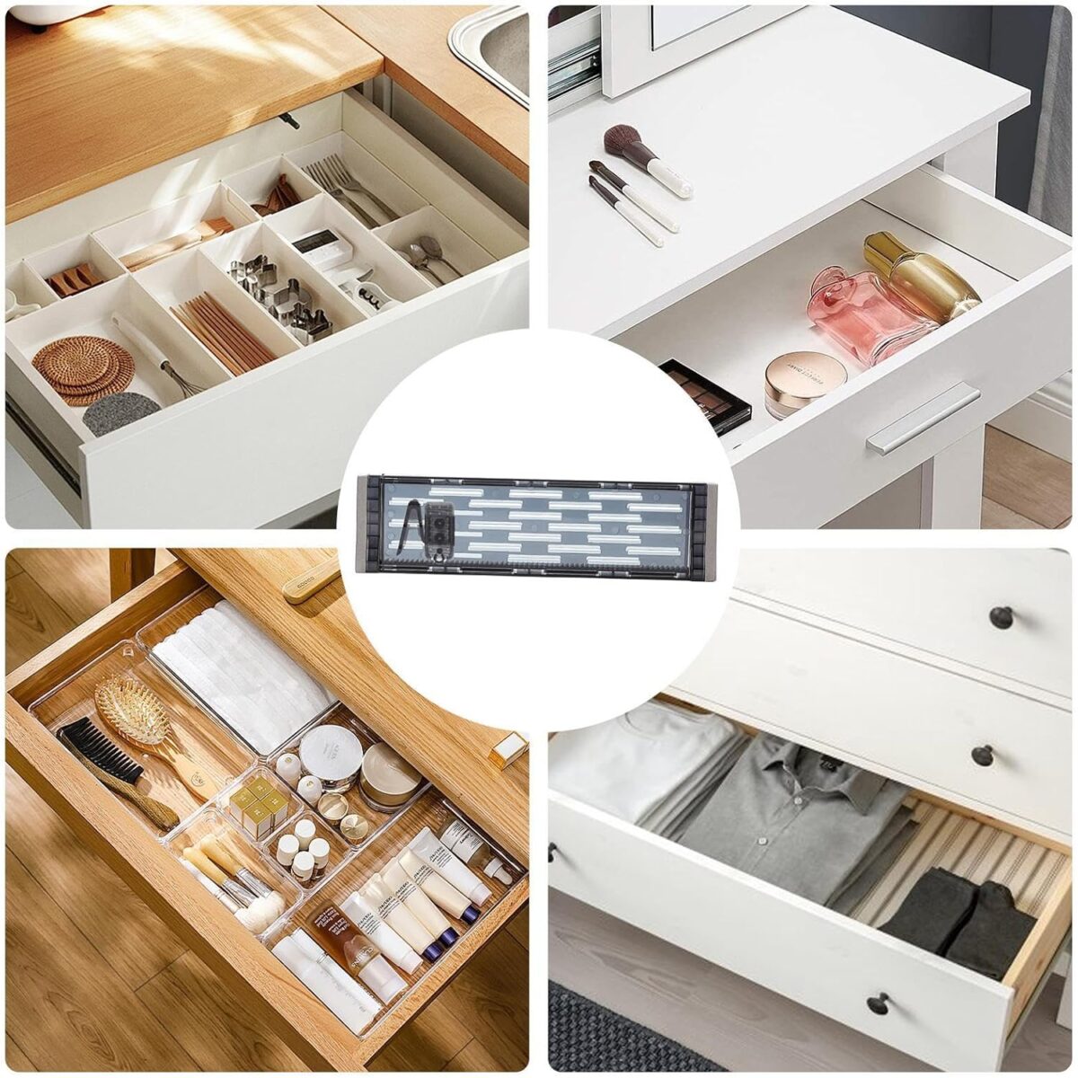 ⁦فاصل ادراج بلاستيك متعدد الاستخدامات قابل للتمدد⁩ - الصورة ⁦8⁩