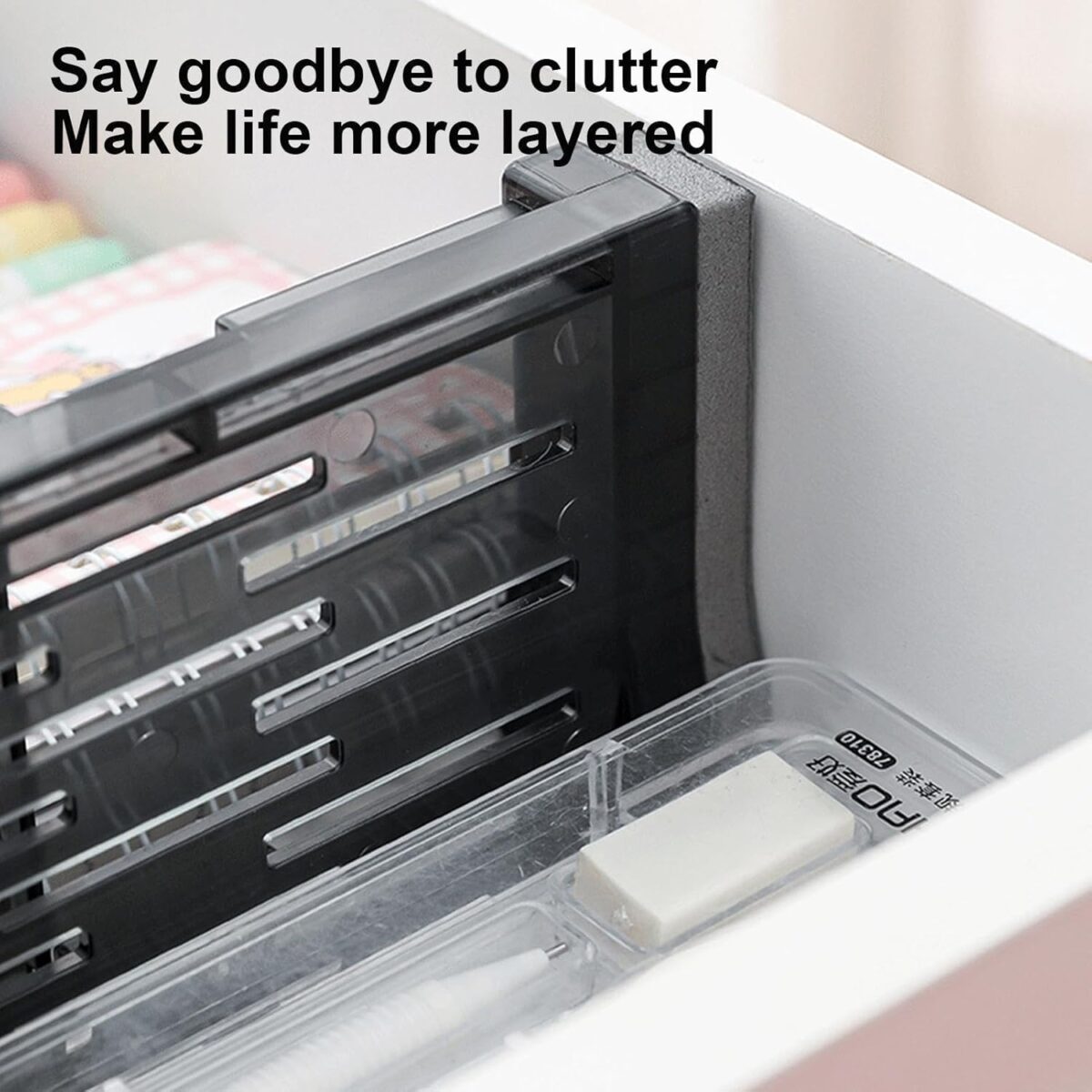 ⁦فاصل ادراج بلاستيك متعدد الاستخدامات قابل للتمدد⁩ - الصورة ⁦9⁩