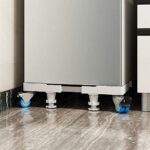 ⁦قاعدة غسالة قابلة للسحب والتعديل 60 * 60 سم مزودة بـ  عجلات متحركة و أقدام للتثبيت⁩ - الصورة ⁦2⁩