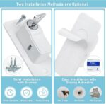 ⁦قفل أمان بسلسة معدن قابلة للتعديل ومفتاح لغلق النوافذ والابواب⁩ - الصورة ⁦6⁩