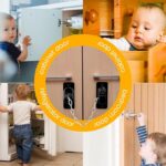 ⁦قفل أمان بسلسة معدن قابلة للتعديل ومفتاح لغلق النوافذ والابواب⁩ - الصورة ⁦10⁩