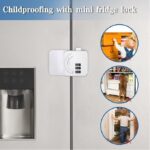 ⁦قفل امان لاصق برقم سري للدواليب والادراج والثلاجة لحماية الاطفال⁩ - الصورة ⁦2⁩